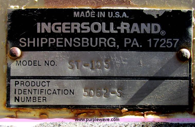 image for item A8525 1991 Ingersoll Rand ST105 static compactor
