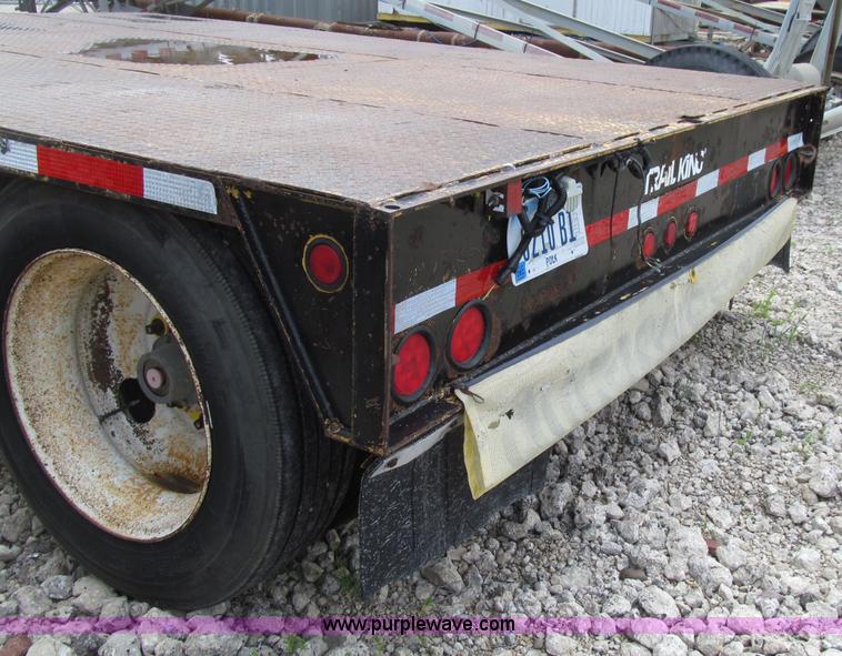 image for item D7370 1991 Trail King TK100HDG-493 triple axle lowboy trailer