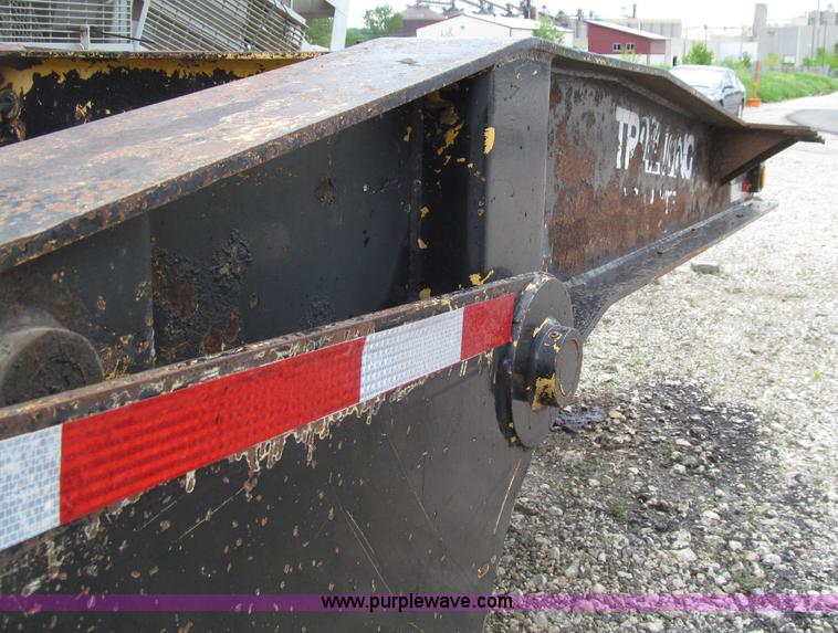 image for item D7370 1991 Trail King TK100HDG-493 triple axle lowboy trailer