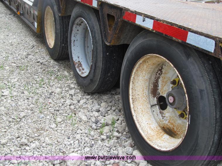 image for item D7370 1991 Trail King TK100HDG-493 triple axle lowboy trailer