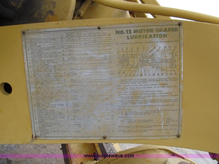 image for item D7374 1964 Caterpillar 12E motor grader