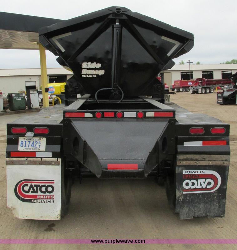 image for item E5134 1999 Circle R SS443 tri axle side dump trailer