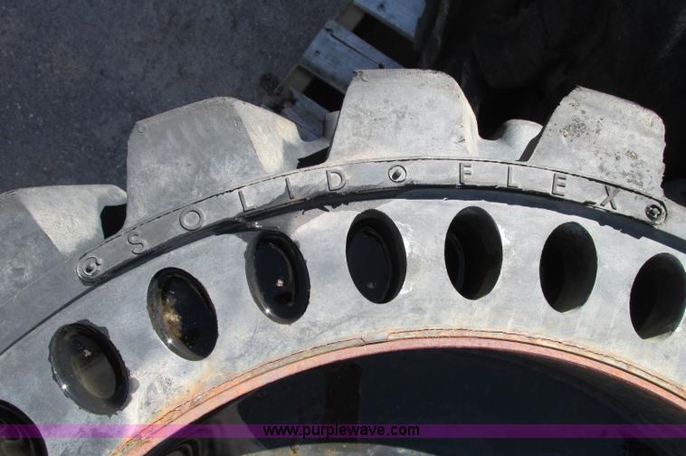 image for item E5154 (4) solid skid steer tires