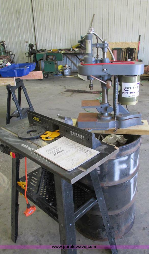 image for item E5155 High speed electric drilling machine with Wolf Craft 640 router station