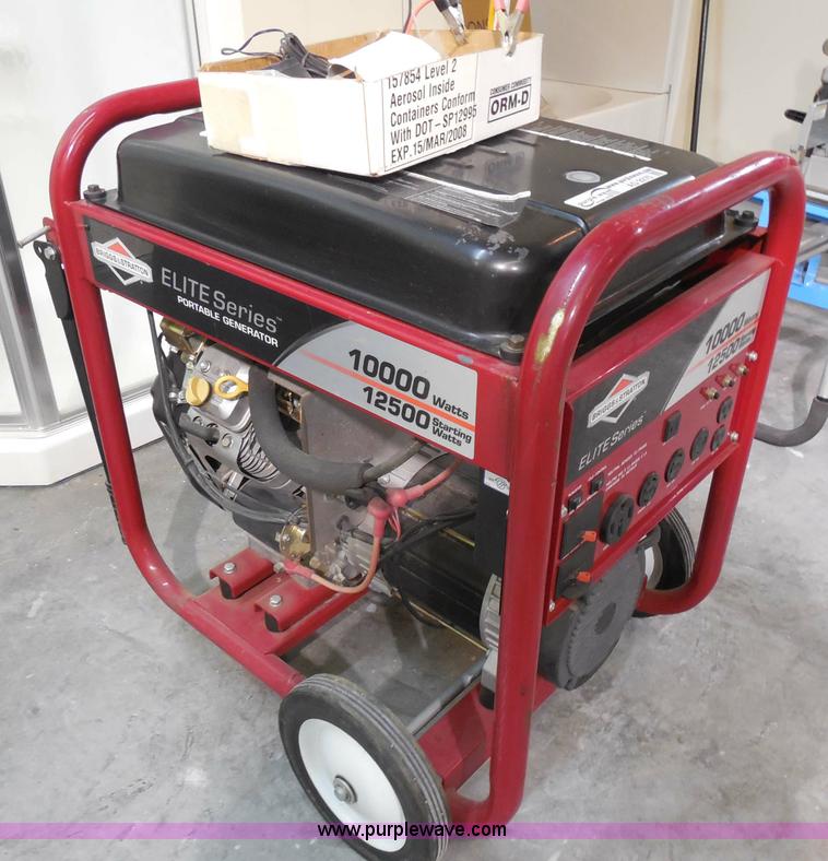 image for item AD9275 Briggs & Stratton Elite series portable generator