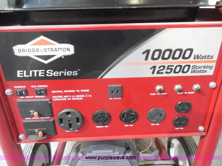 image for item AD9275 Briggs & Stratton Elite series portable generator