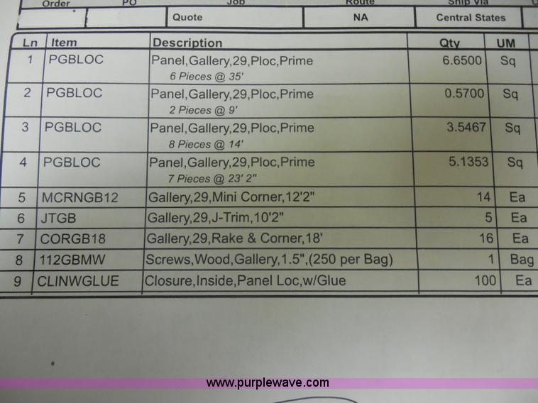 image for item H3125 Pro Panel steel building skin and trim