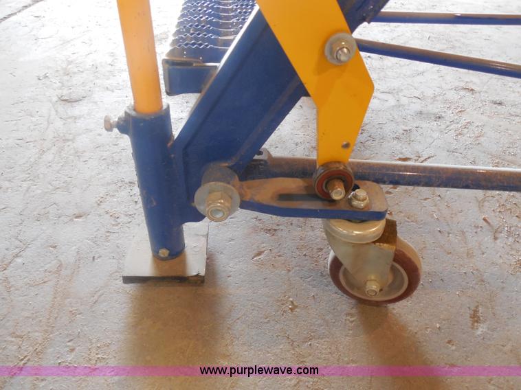 image for item H3126 Vestil steel rolling warehouse ladder