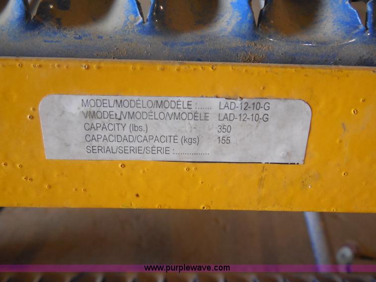 image for item H3126 Vestil steel rolling warehouse ladder