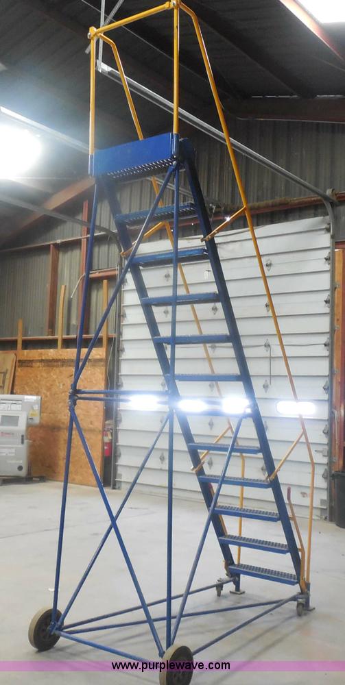 image for item H3131 Vestil steel rolling warehouse ladder