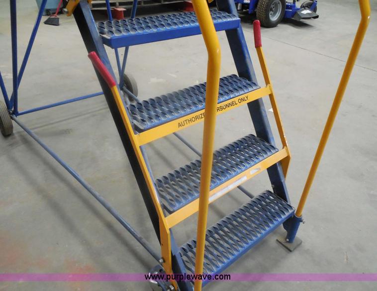 image for item H3131 Vestil steel rolling warehouse ladder