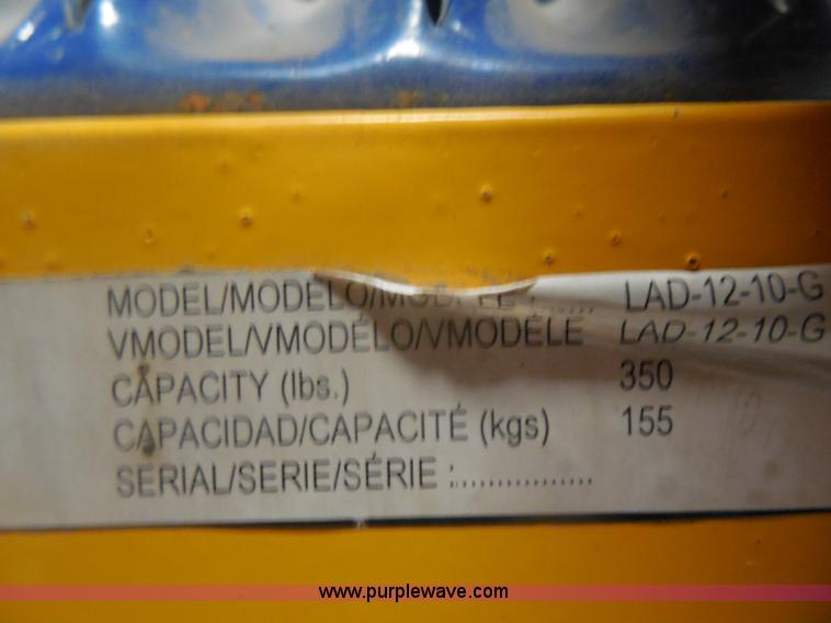 image for item H3131 Vestil steel rolling warehouse ladder