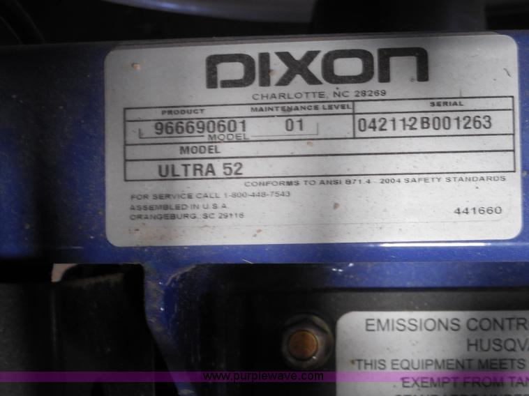 image for item H3132 Dixon Ultra 52 lawn mower