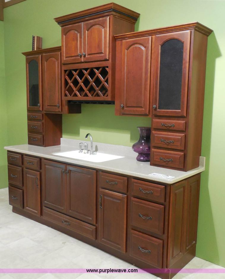 image for item H3137 Kemper cherry cabinet with sink