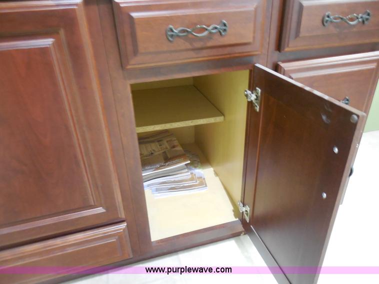 image for item H3137 Kemper cherry cabinet with sink