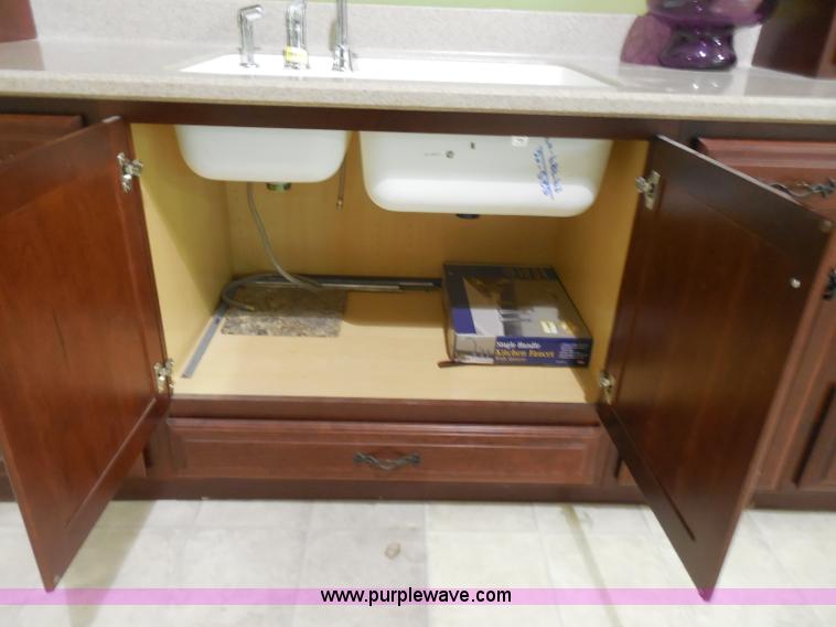 image for item H3137 Kemper cherry cabinet with sink