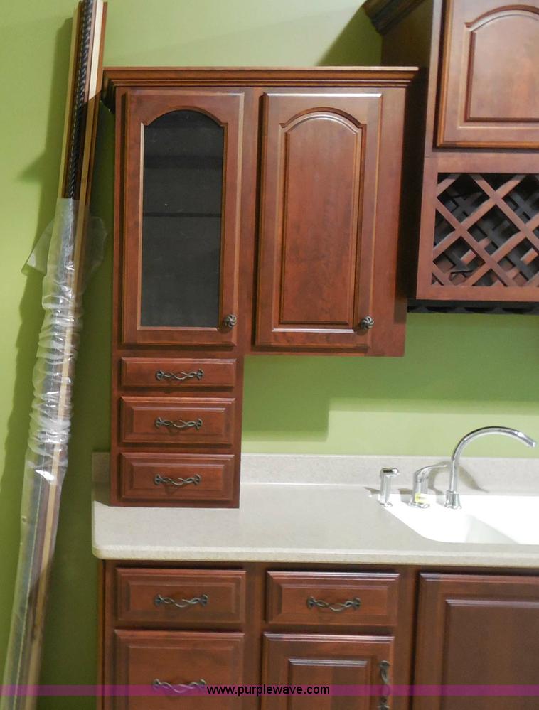 image for item H3137 Kemper cherry cabinet with sink