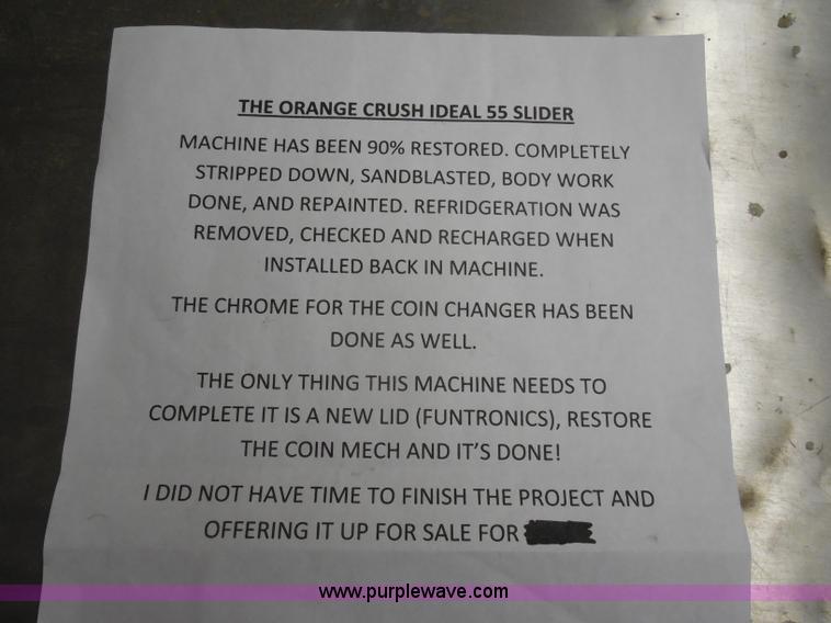 image for item H3140 Embossed Orange Crush Ideal 55 slider cooler