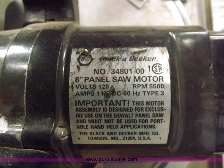 image for item H7064 DeWalt 3486792 panel saw