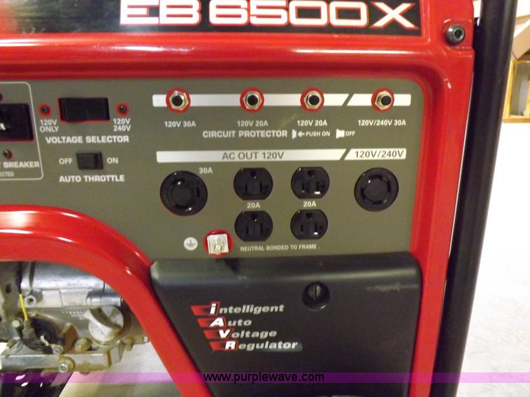 image for item H7103 Honda EB6500 6.5 kW generator