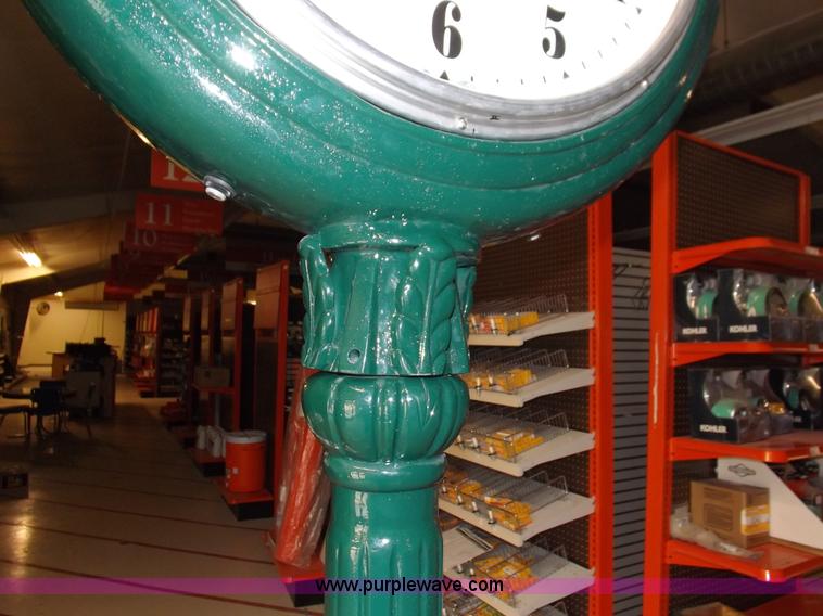 image for item J9200 Dual face cast iron clock