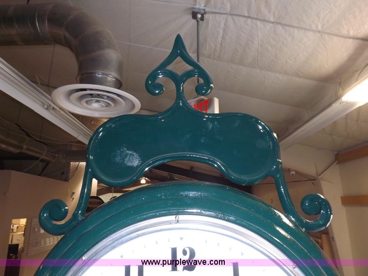 image for item J9200 Dual face cast iron clock