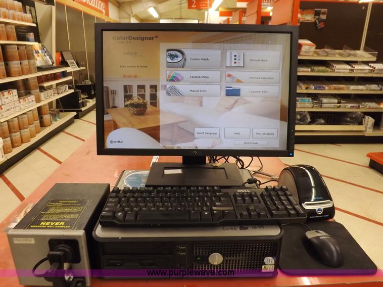 image for item J9209 Valspar paint mixing station and display