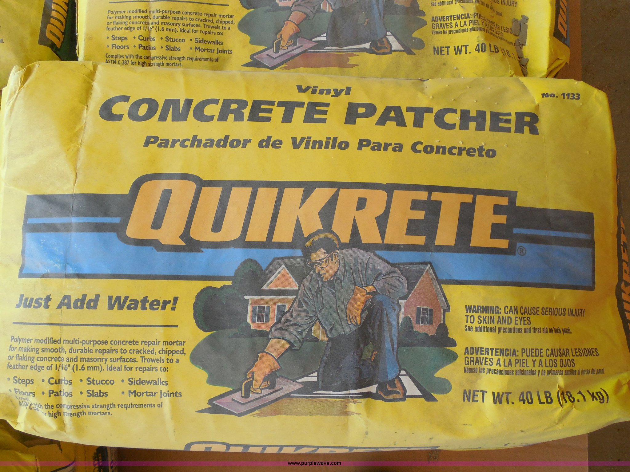 (13) 40 lbs bags of Quickrete vinyl concrete patcher in Ulysses, KS