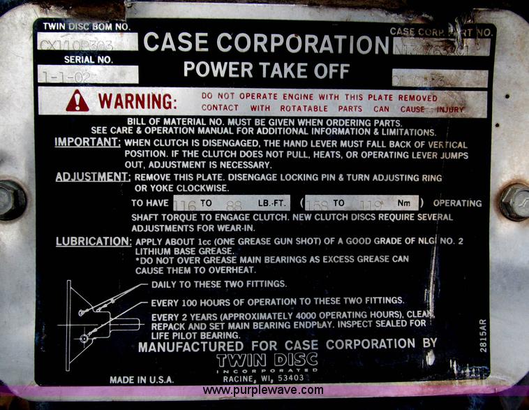 image for item B5489 Case IH 4391T irrigation power unit with generator