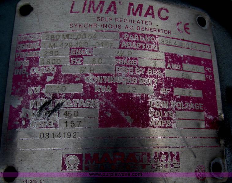 image for item B5489 Case IH 4391T irrigation power unit with generator