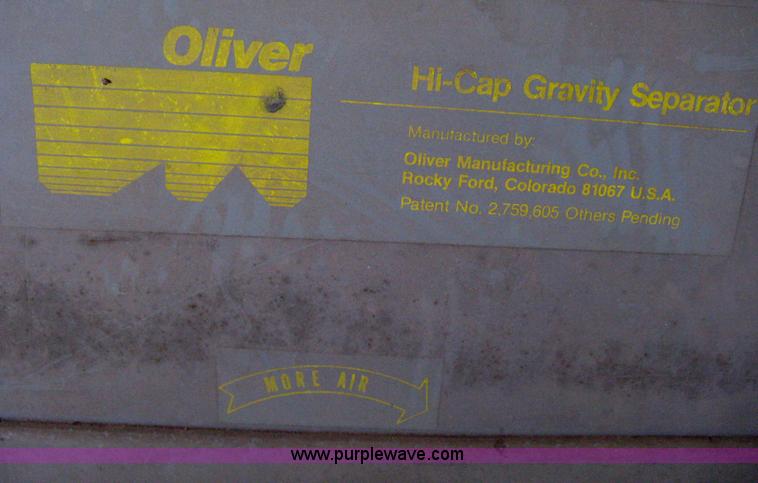 image for item D8371 Oliver 160A high capacity gravity seed seperator
