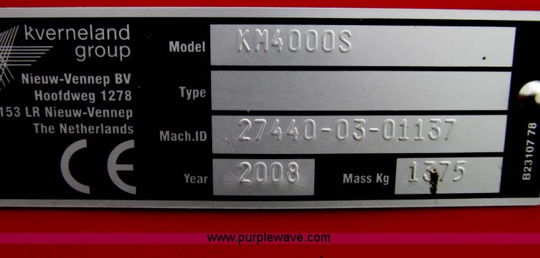 image for item E3972 2008 Vicon KM4000S trailed disc mower