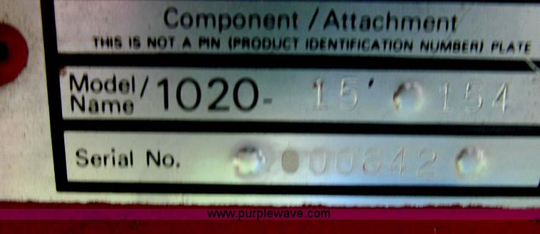 image for item E3974 Case IH 1020 15' header