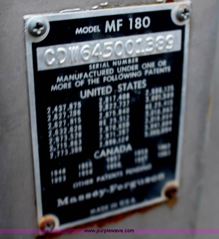 image for item E8498 Massey-Ferguson 180 tractor