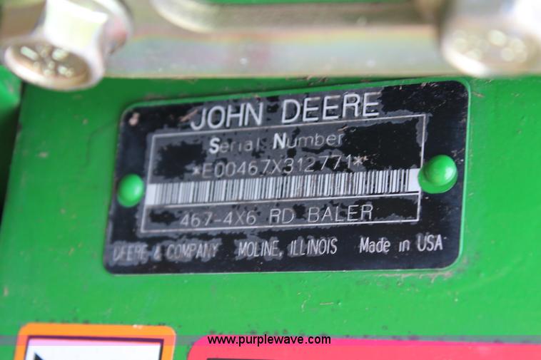 image for item G5083 John Deere 467 round baler