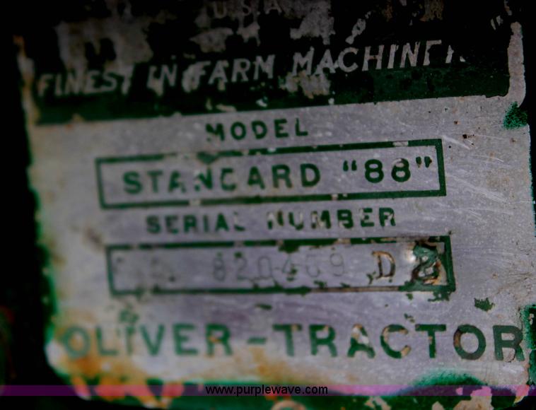 image for item G5112 1948 Oliver 88 Standard tractor