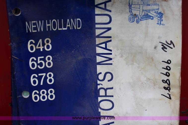 image for item G5184 2000 New Holland 688 round baler