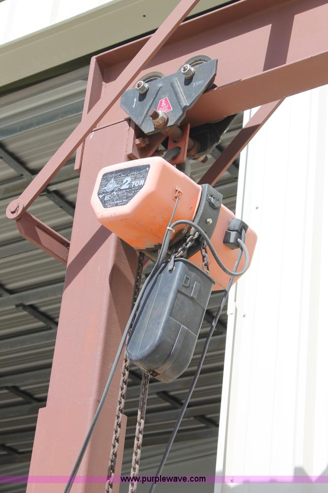 image for item G5716 Overhead two ton chain hoist and frame