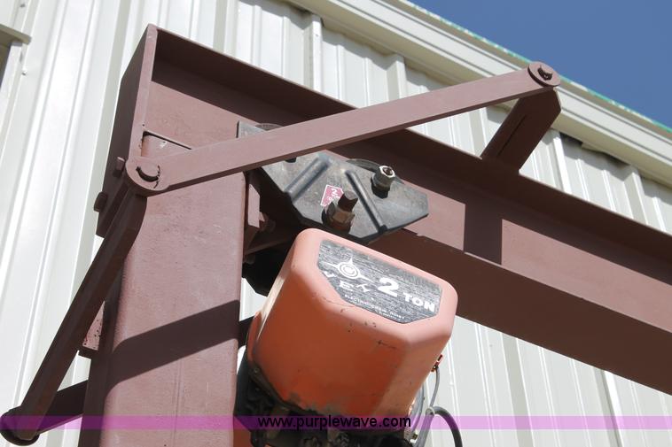 image for item G5716 Overhead two ton chain hoist and frame
