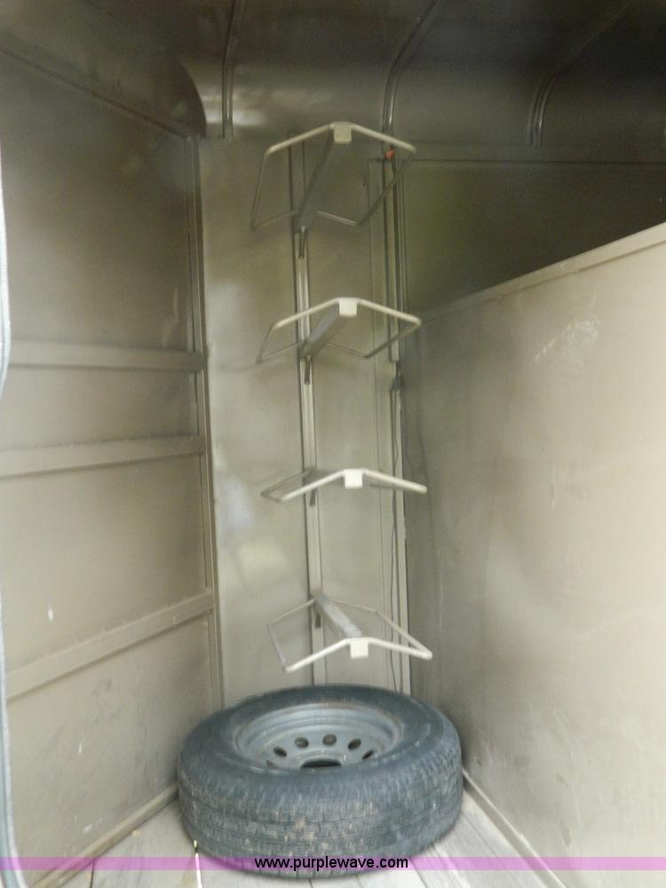 image for item G7872 1998 S&H three horse slant load trailer