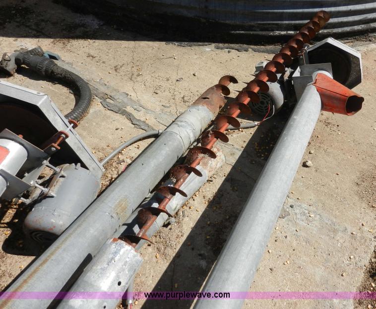 image for item H3084 (9) bulk grain storage bins with augers