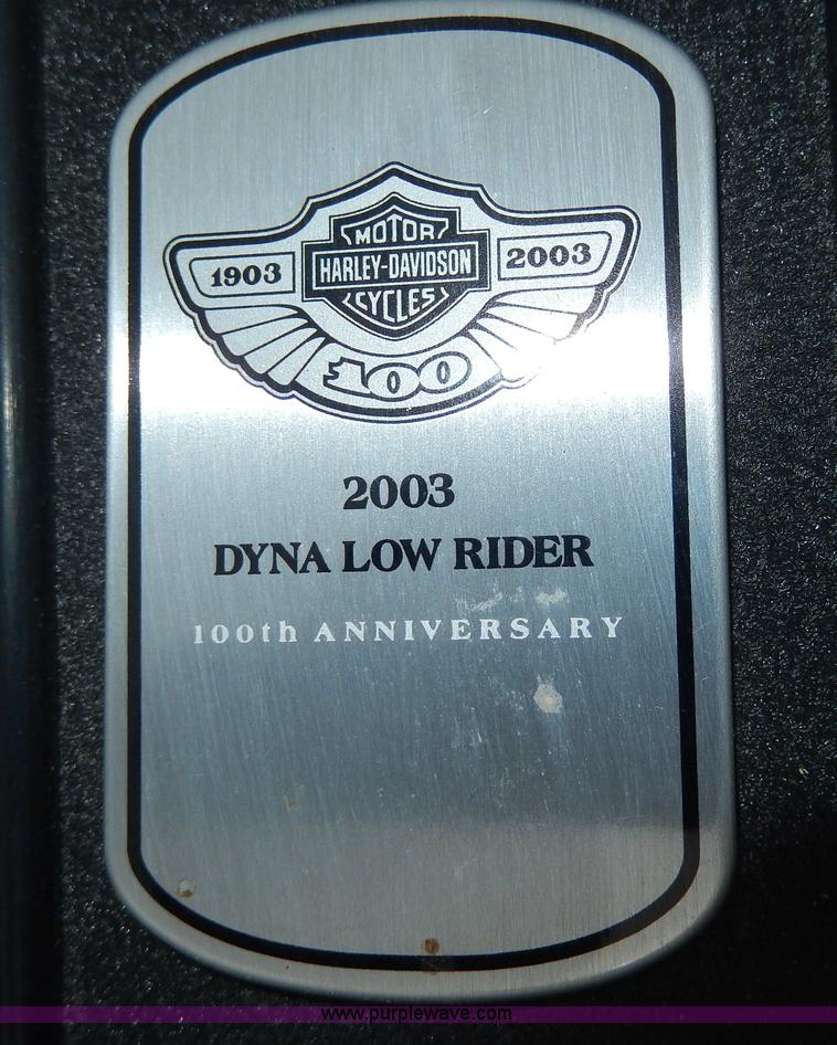 image for item AA9907 2003 Harley Davidson Dyna Low Rider motorcycle