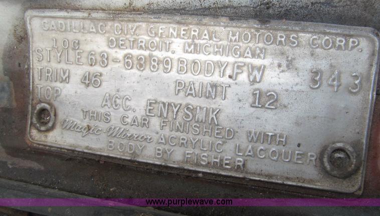 image for item B5490 1963 Cadillac DeVille Park Avenue