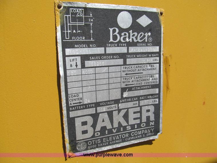 image for item F5080 Baker Industrial FGD-060 forklift