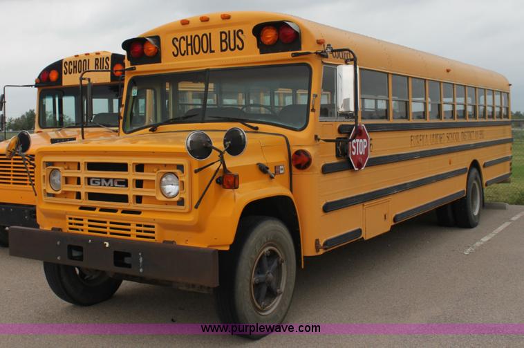 image for item F8607 1990 GMC 6000 school bus