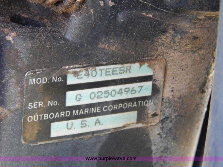 image for item G3212 1989 Alweld aluminum fishing boat and trailer