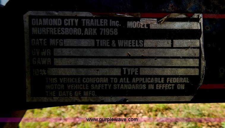 image for item G3212 1989 Alweld aluminum fishing boat and trailer