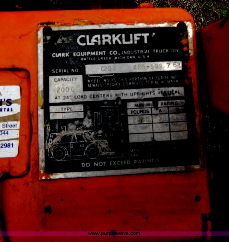 image for item G3248 Clark C20B forklifts