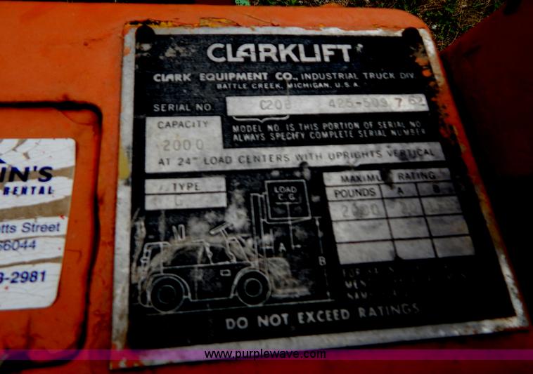 image for item G3248 Clark C20B forklifts