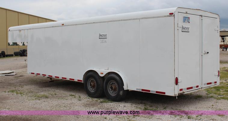image for item G5087 1996 CM 24' enclosed gooseneck trailer